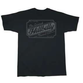 Hillbilly Flannel Stamp Logo T-Shirt - Black