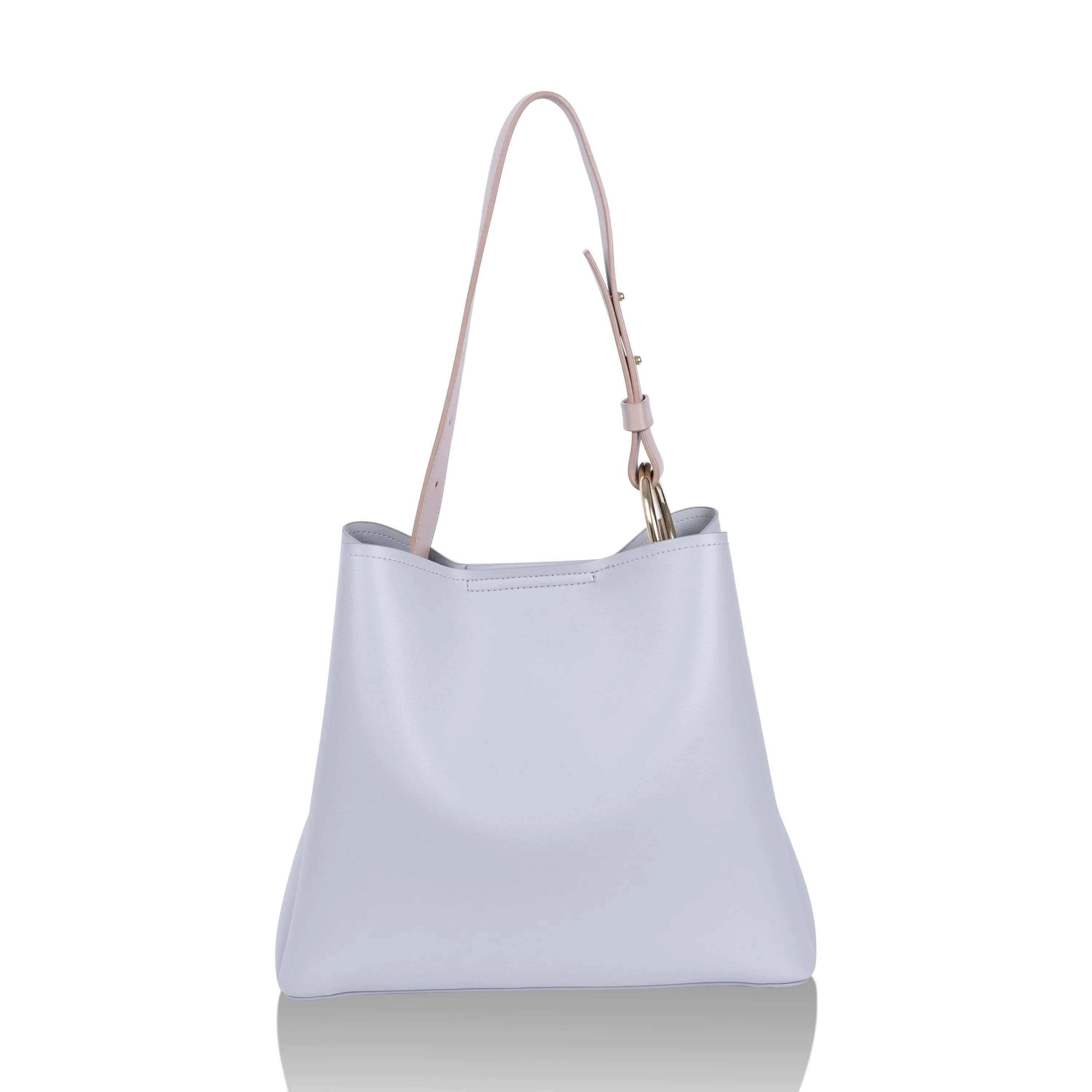 Jane Light Grey Vegan Tote Bag