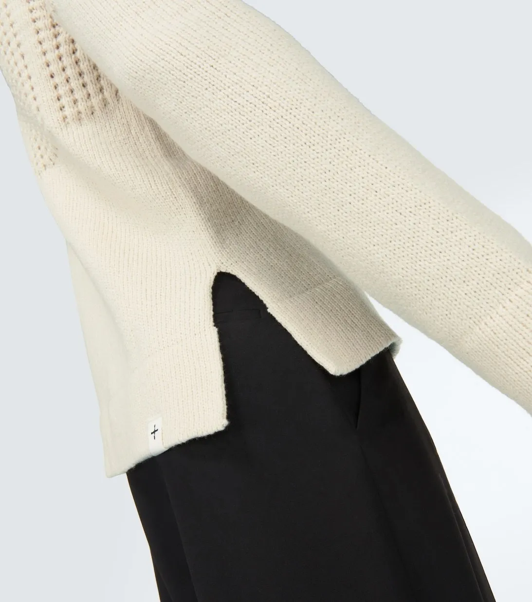 Jil Sander Crew Neck Cable Knit Pullovers - Unisex Street Style - Wool