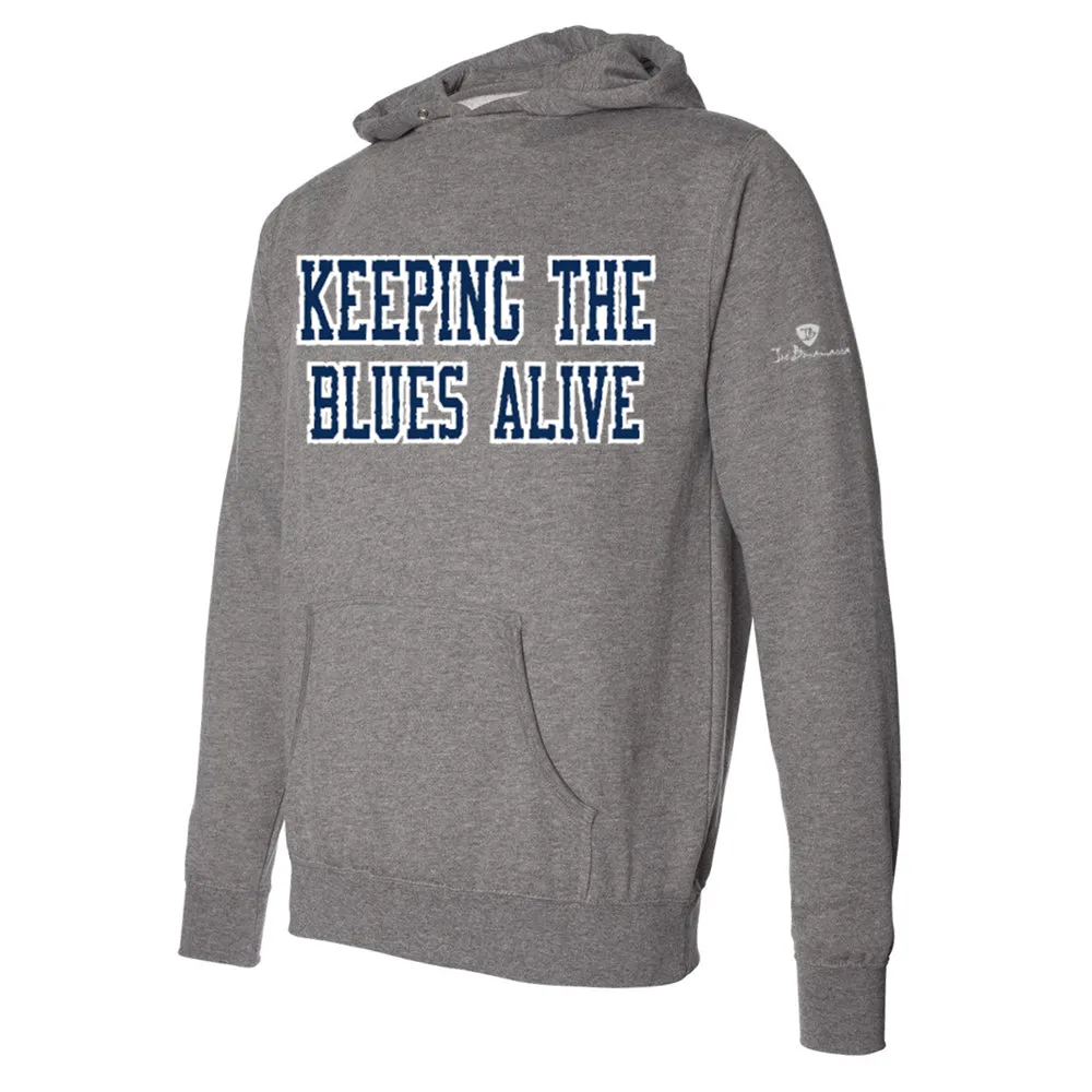 Keeping the Blues Alive Applique Pullover Hoodie (Unisex)