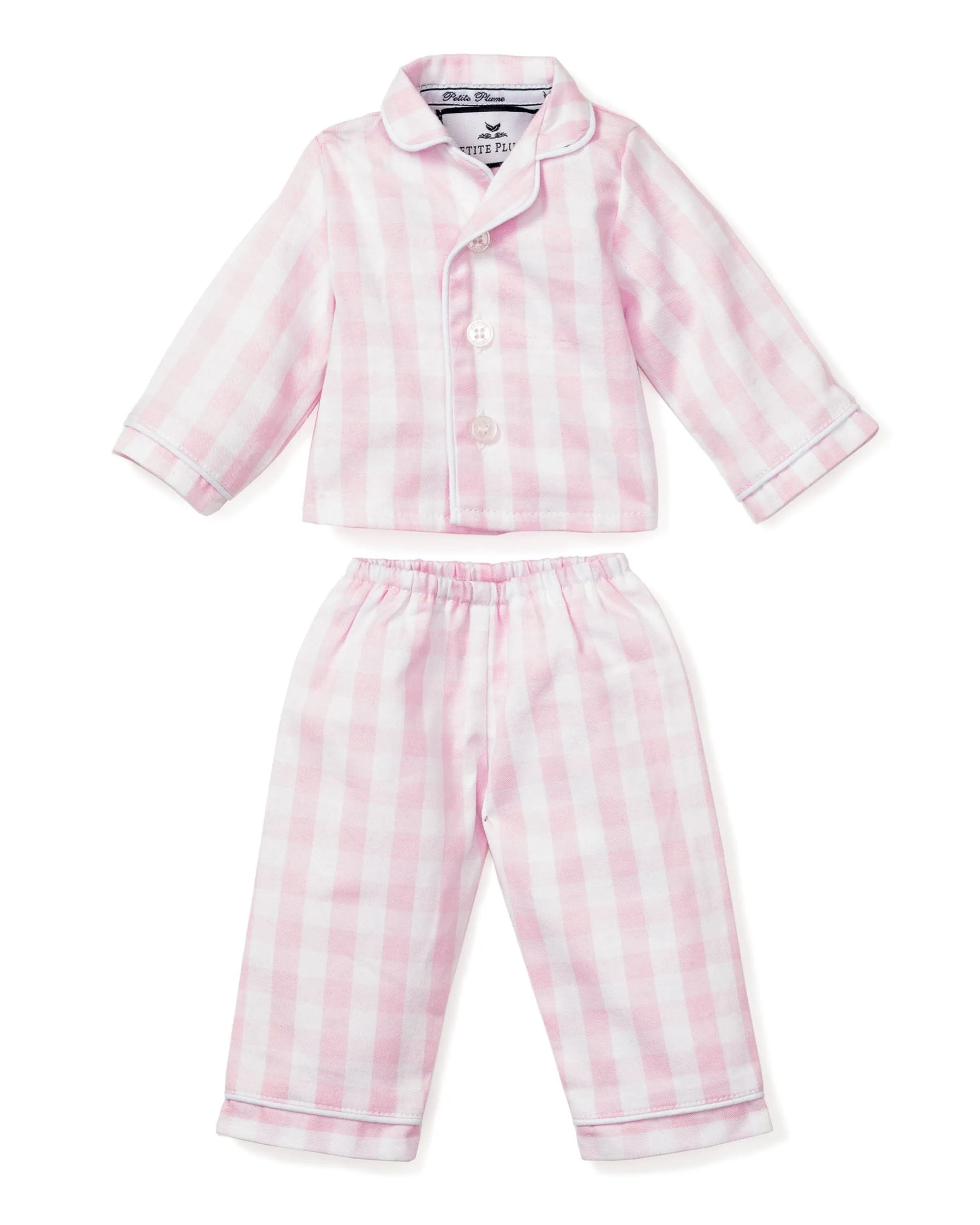 Kids Twill Doll Pajamas | Pink Gingham for Girls | Buy Now