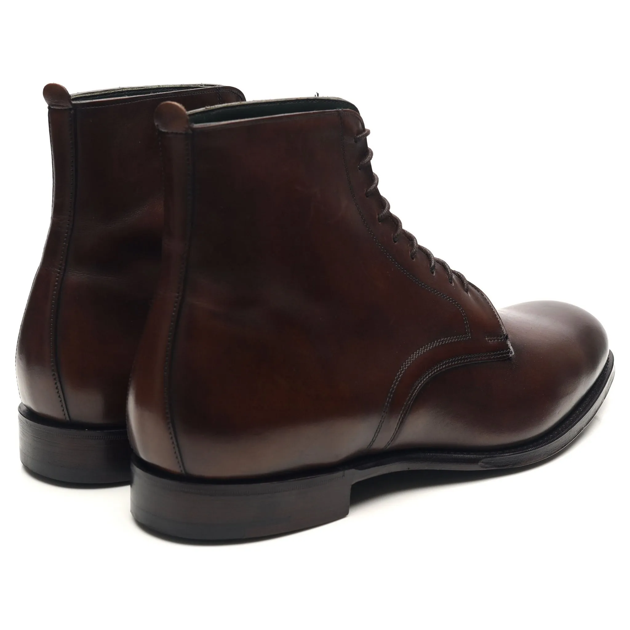 'King' Dark Brown Leather Boots UK 10 F