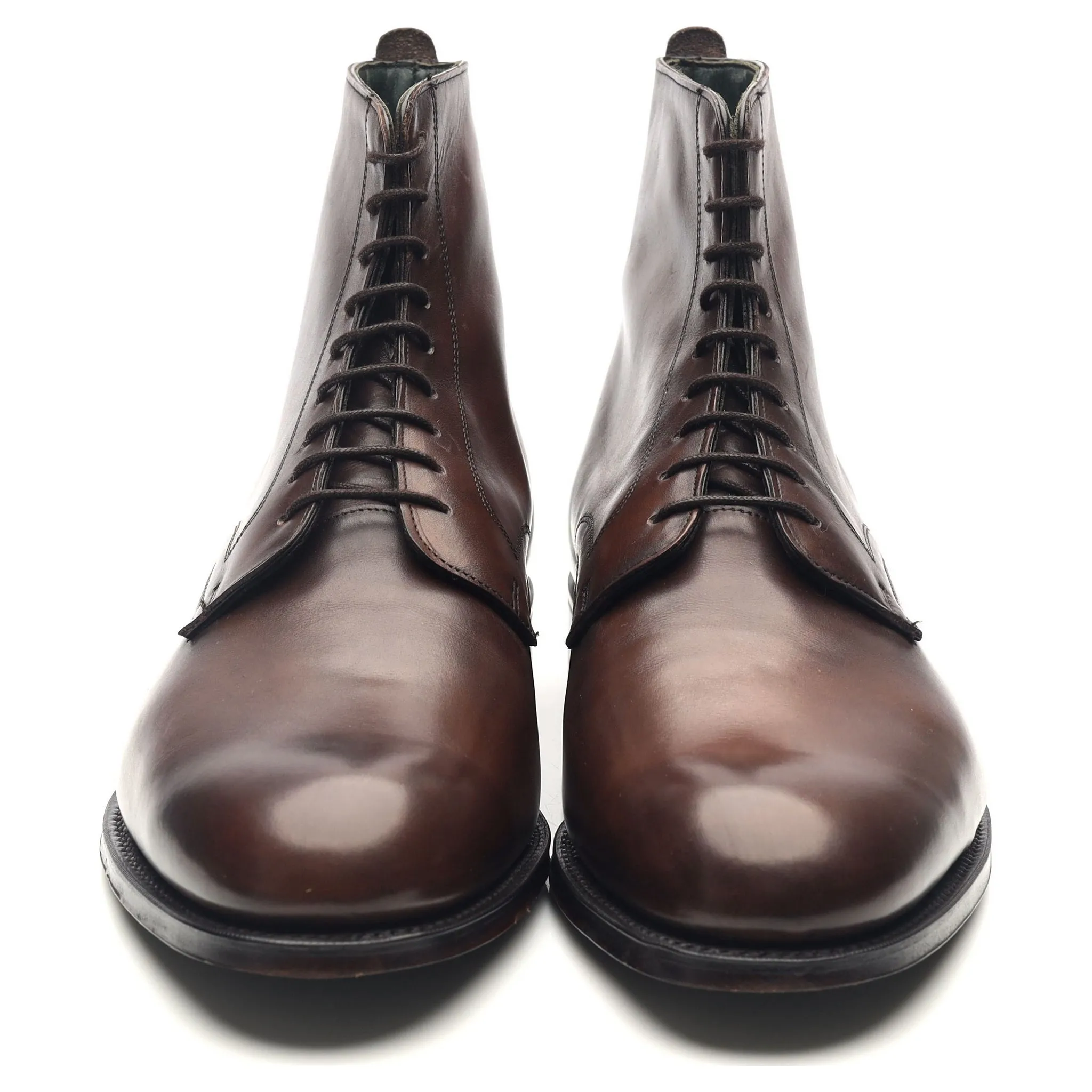 'King' Dark Brown Leather Boots UK 10 F