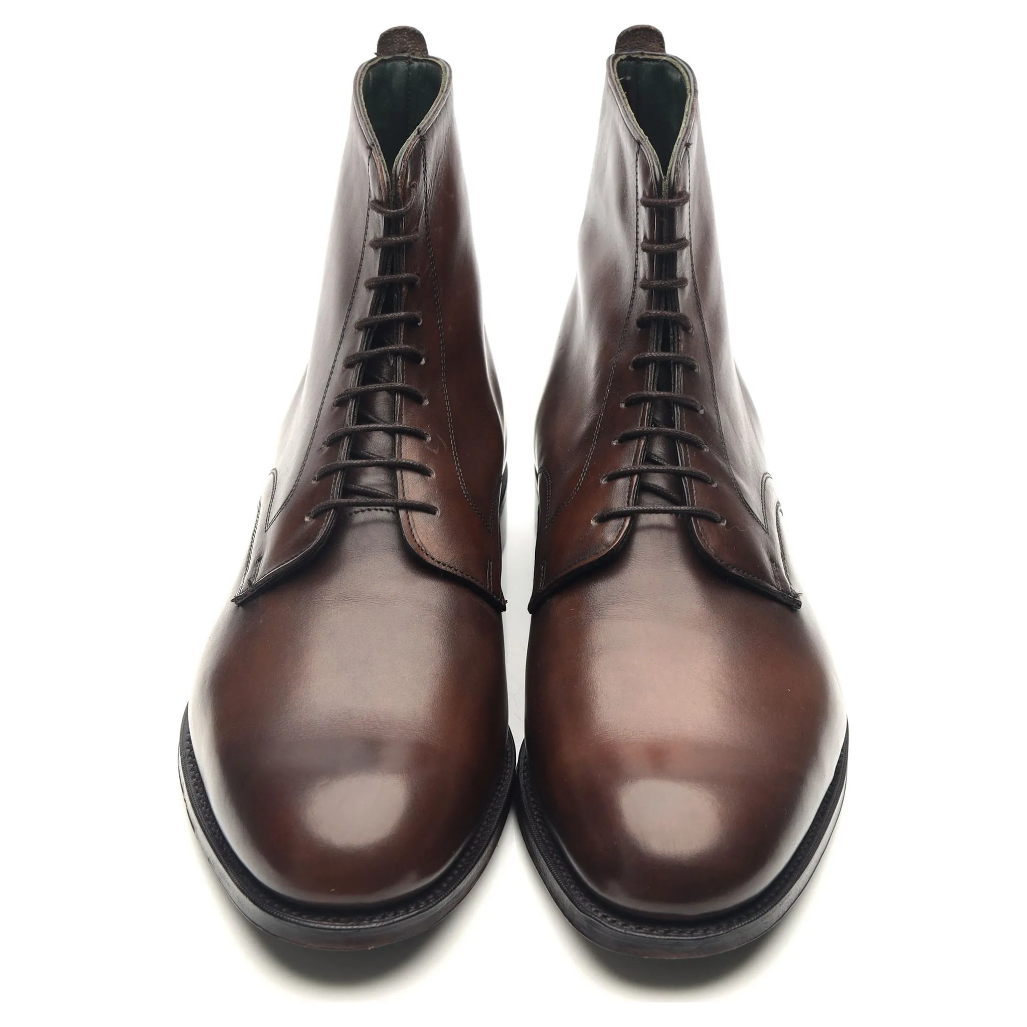 'King' Dark Brown Leather Boots UK 10 F