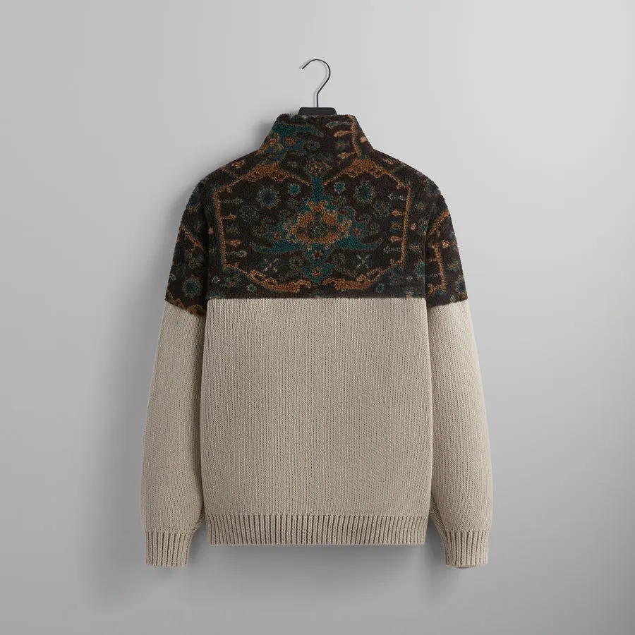 KITH NYC | Street Style Bi-color Cable Knit Pullovers with Long Sleeves