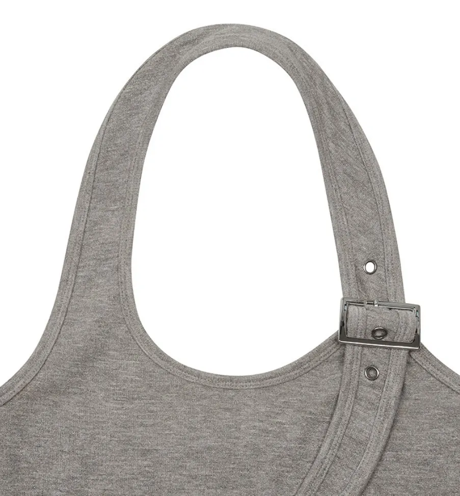 LARTIGENT | Sleeveless Street Style Cotton Logo, Lace-up