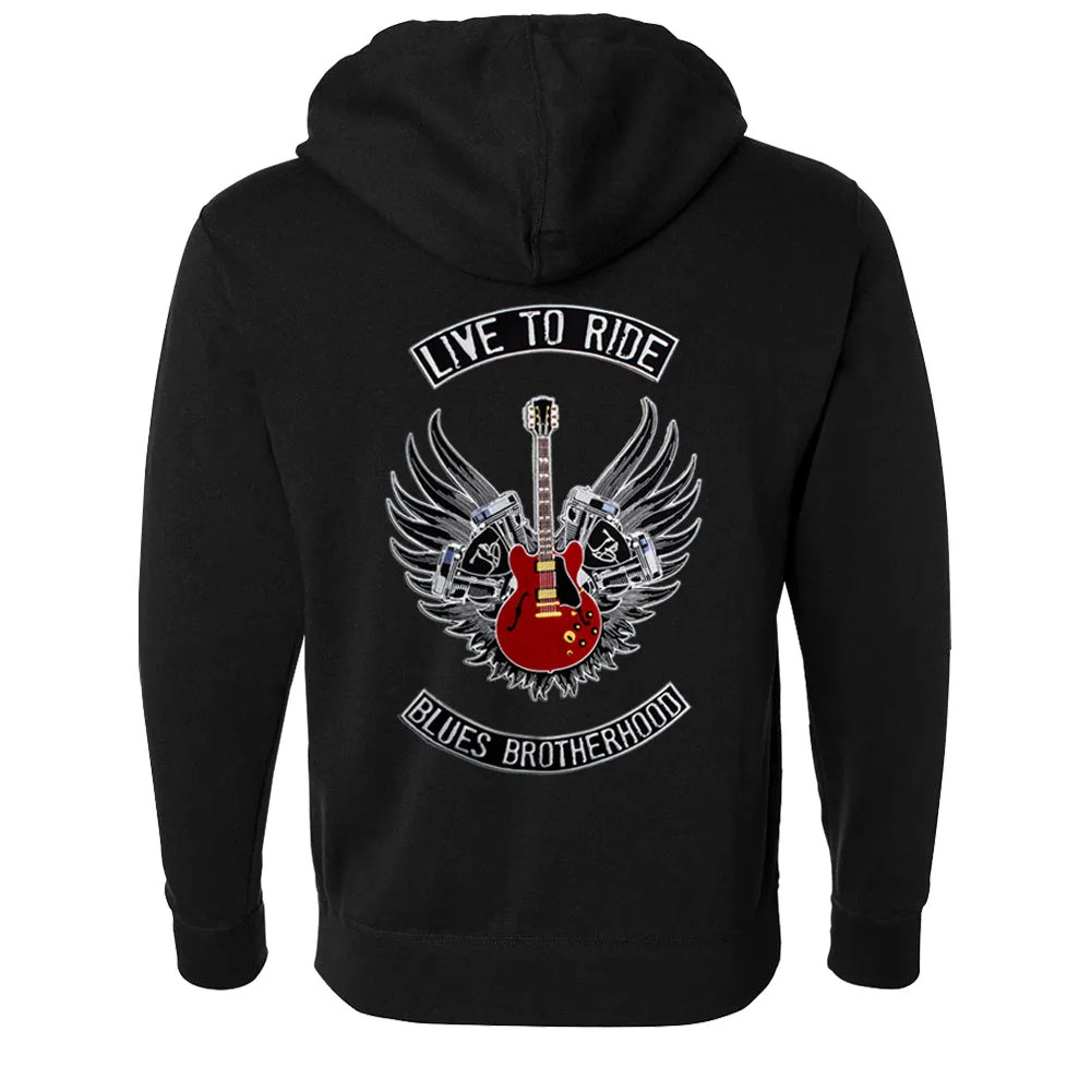 Live to Ride Zip-Up Hoodie (Unisex)