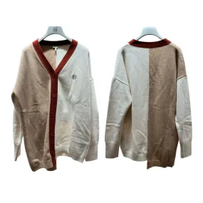 LOEWE asymmetrical cardigan made of wool.