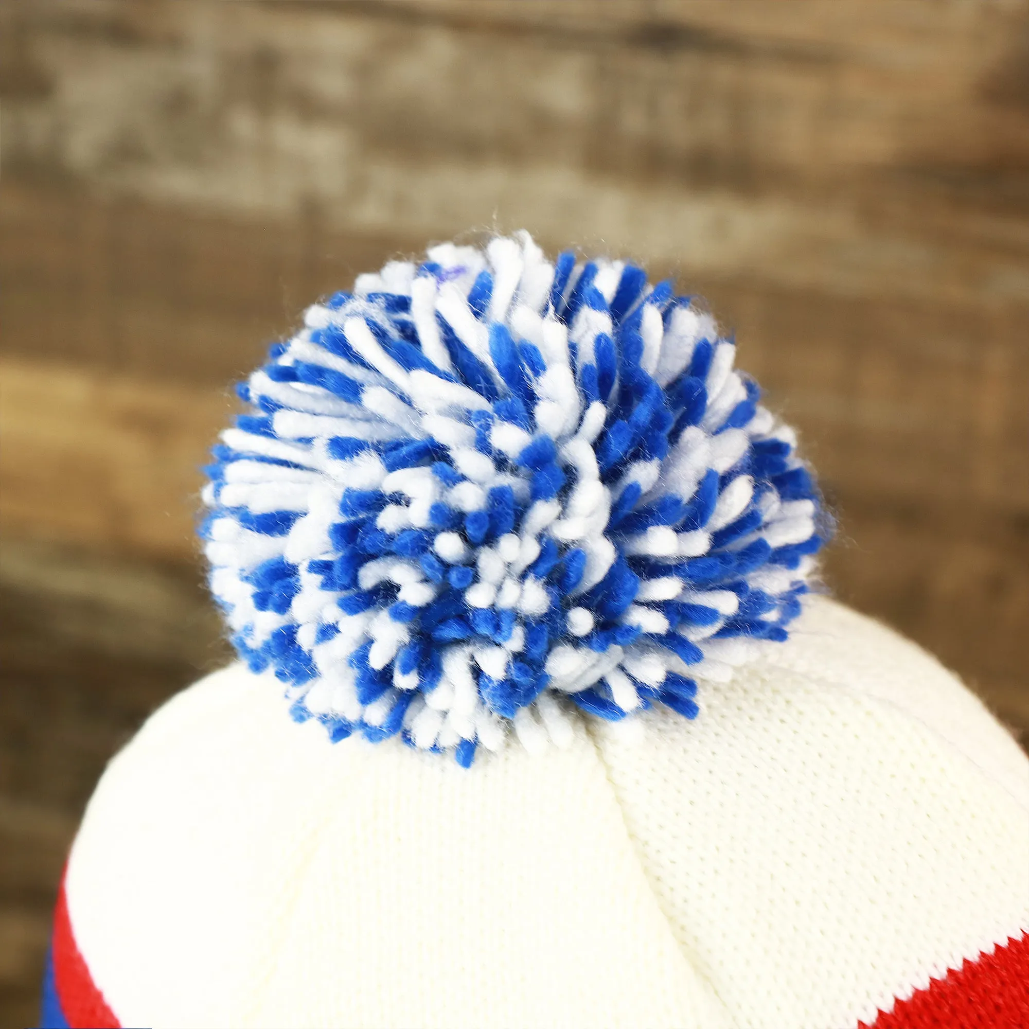 Los Angeles Clippers Blue Cuff Pom Pom Winter Beanie | Blue Striped Winter Hat