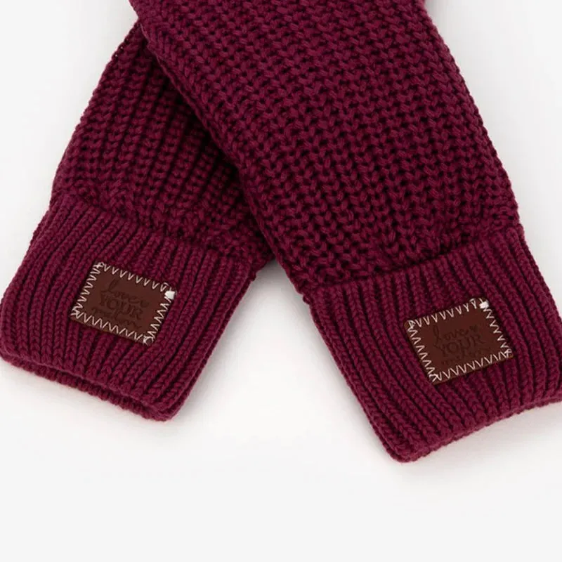 Love Your Melon - Burgundy Mittens for Sale. Get your hands on a pair of high-quality burgundy mittens from Love Your Melon toda