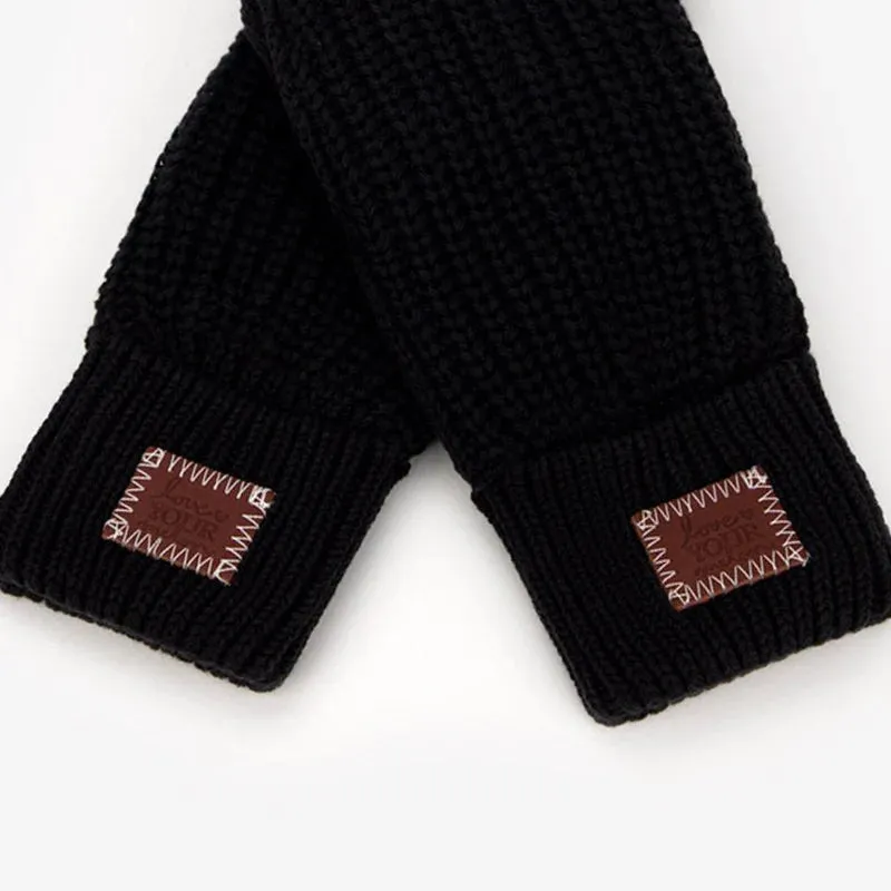 Love Your Melon - Sleek Black Mittens