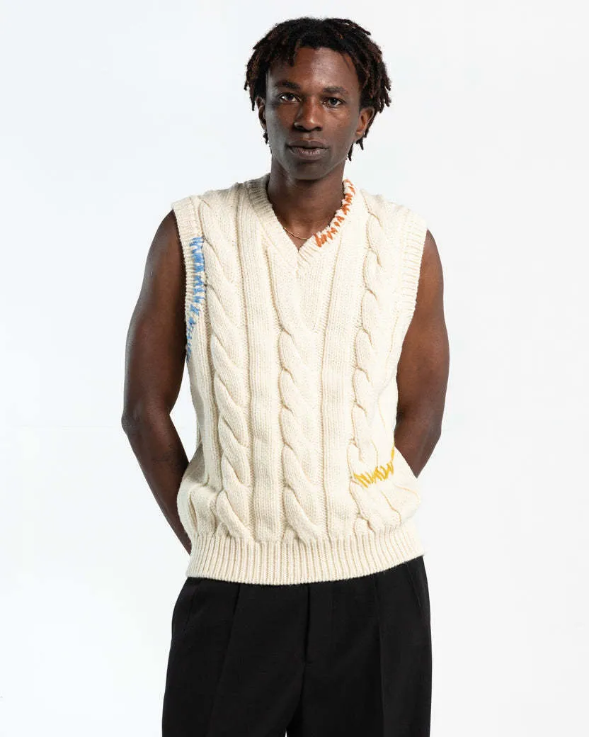 MARNI | Cable Knit Wool Vests & Gillets - Plain Designers