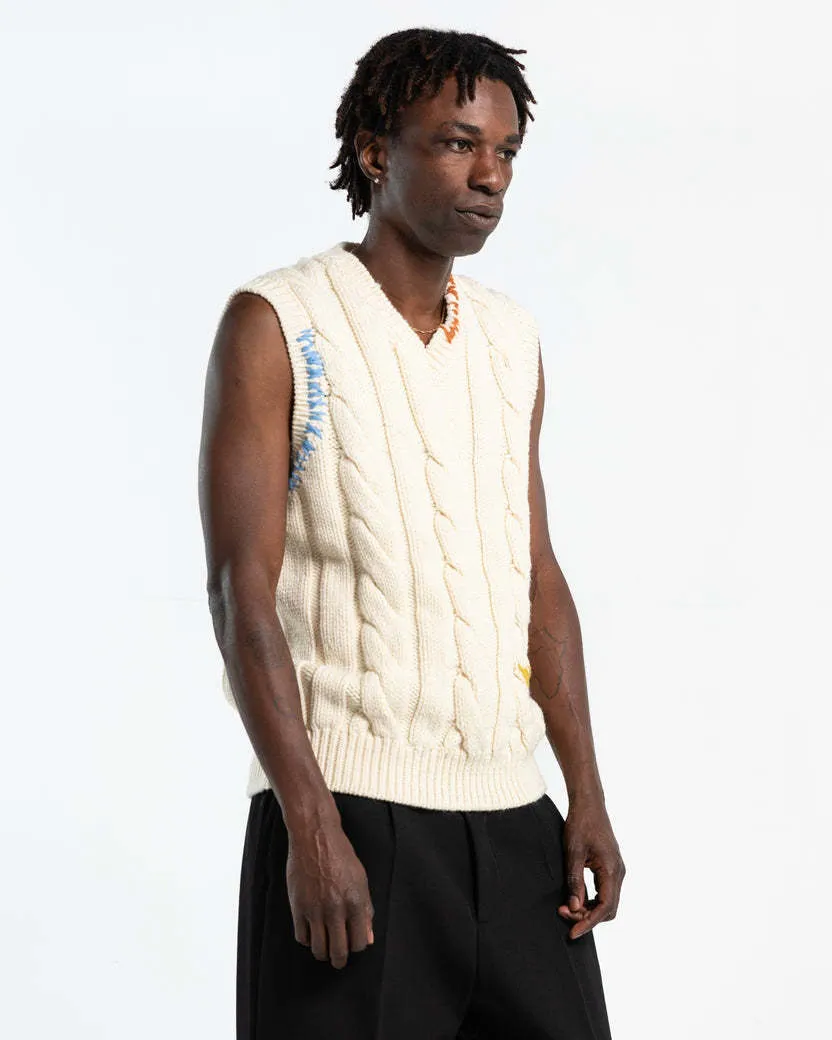 MARNI | Cable Knit Wool Vests & Gillets - Plain Designers