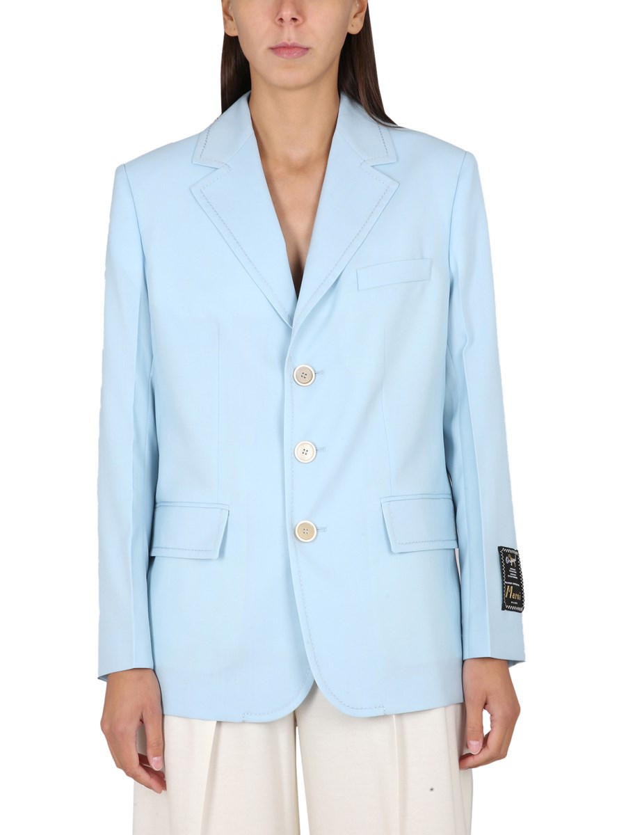 Marni Cool Wool Long Blazer