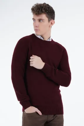 Maroon Knit Sweater