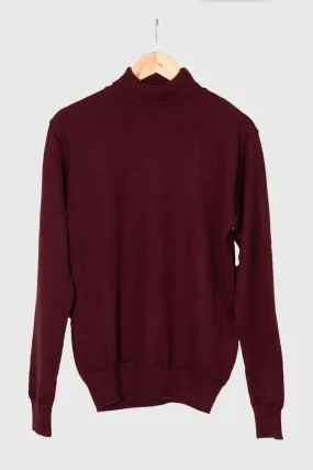 Maroon Turtleneck Sweater