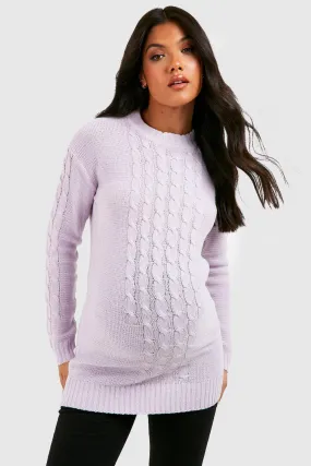 Maternity Cable Knit Sweater