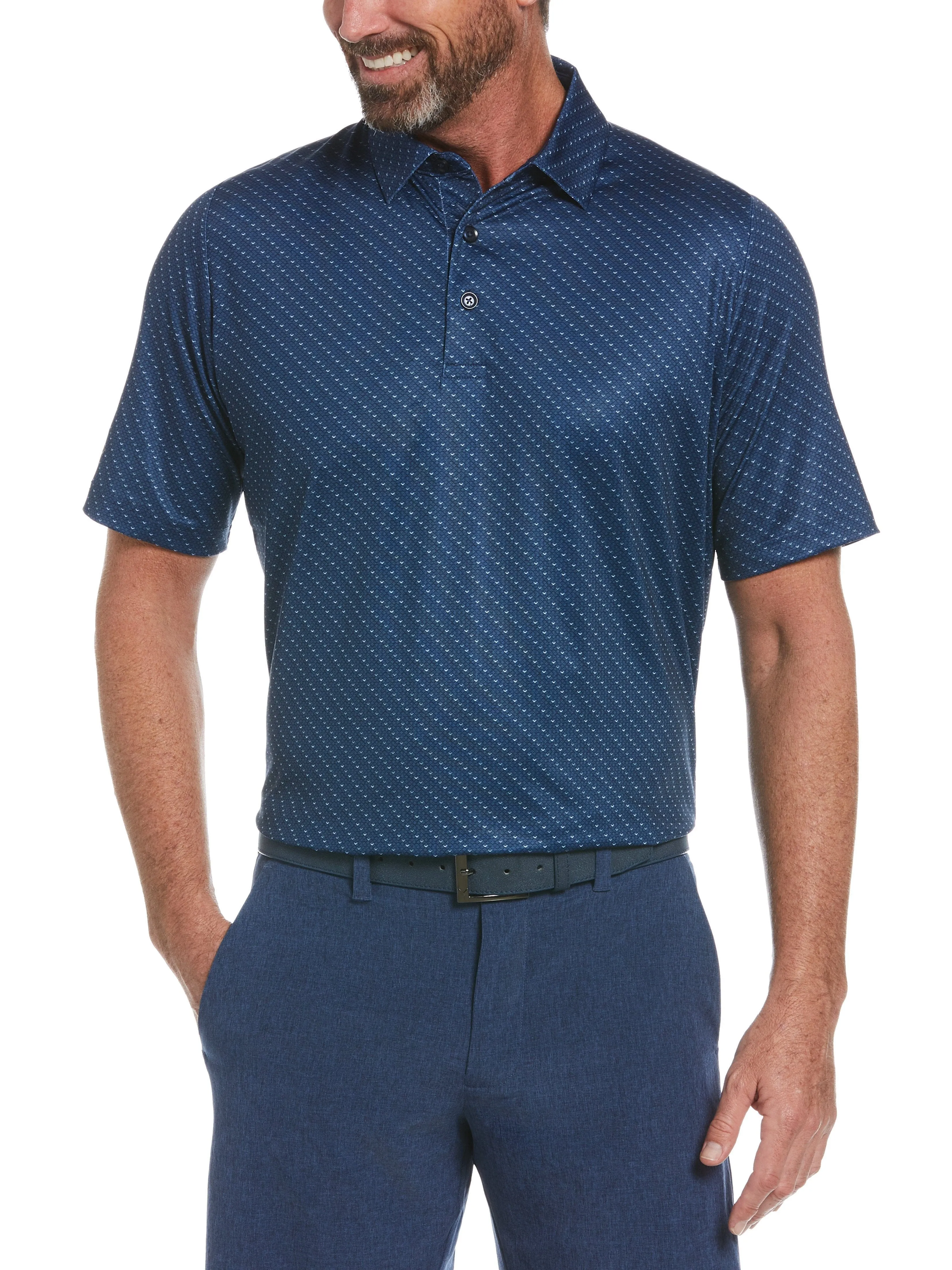 Mens Chevron Polo Swing Tech