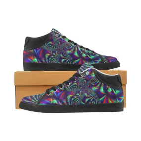 Men's Chukka Sneakers with Slime Burst Fractal Design