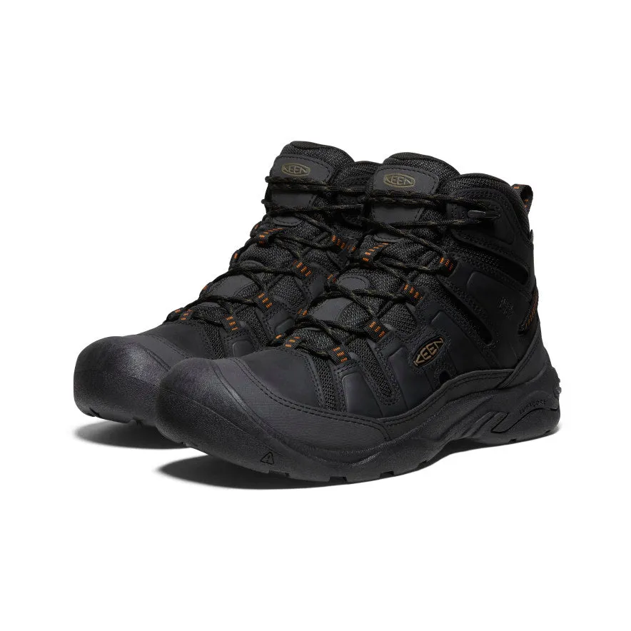 mens circadia mid waterproof boots black curry