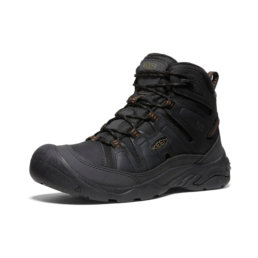 mens circadia mid waterproof boots black curry