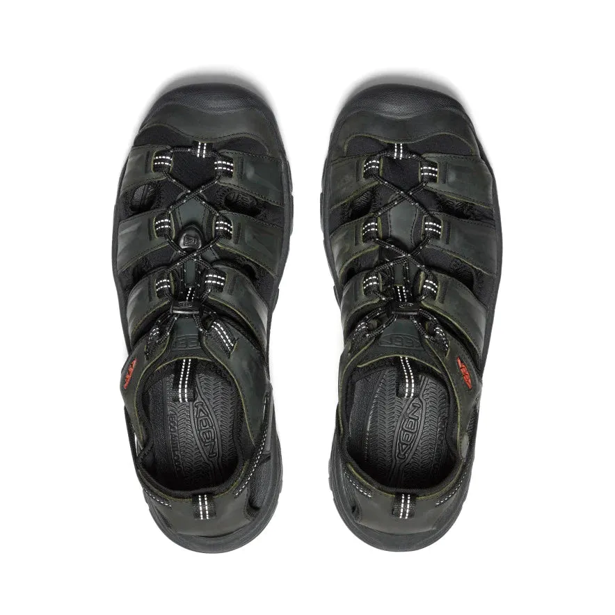 MEN'S GREY/BLACK TARGHEE III SANDAL.