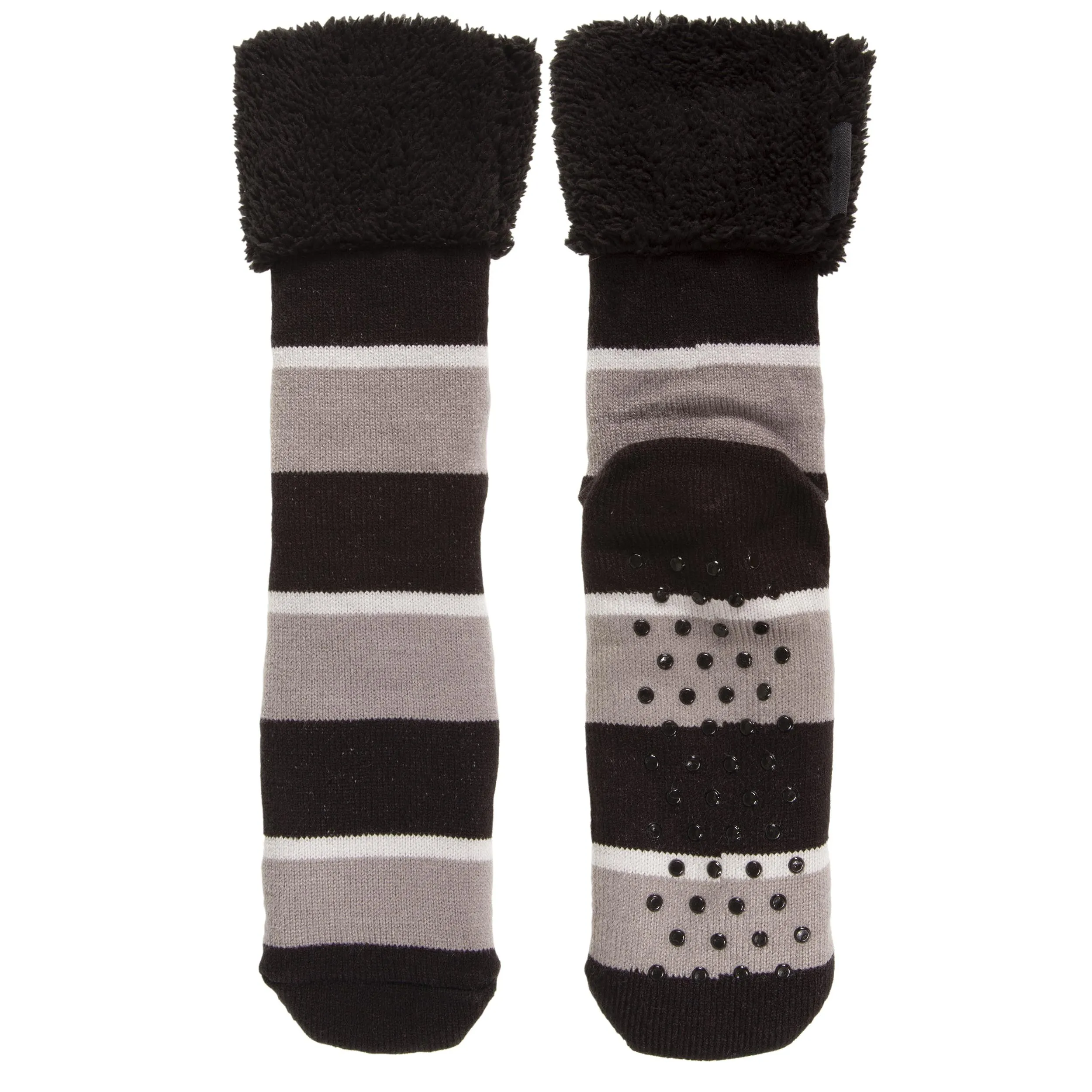 Men's Striped Fleece Socks