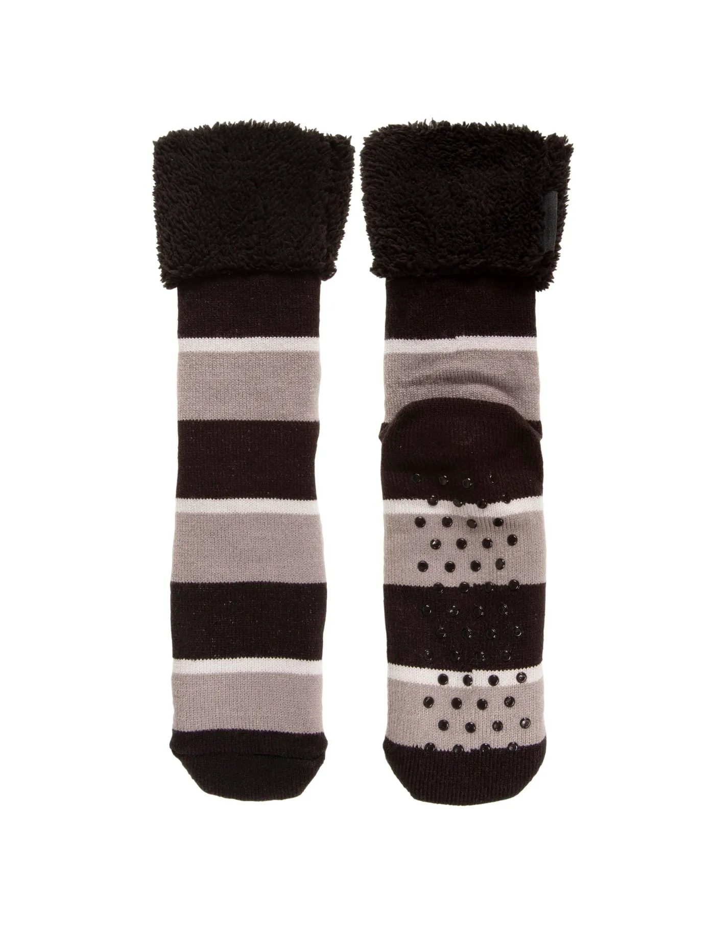 Men's Striped Fleece Socks