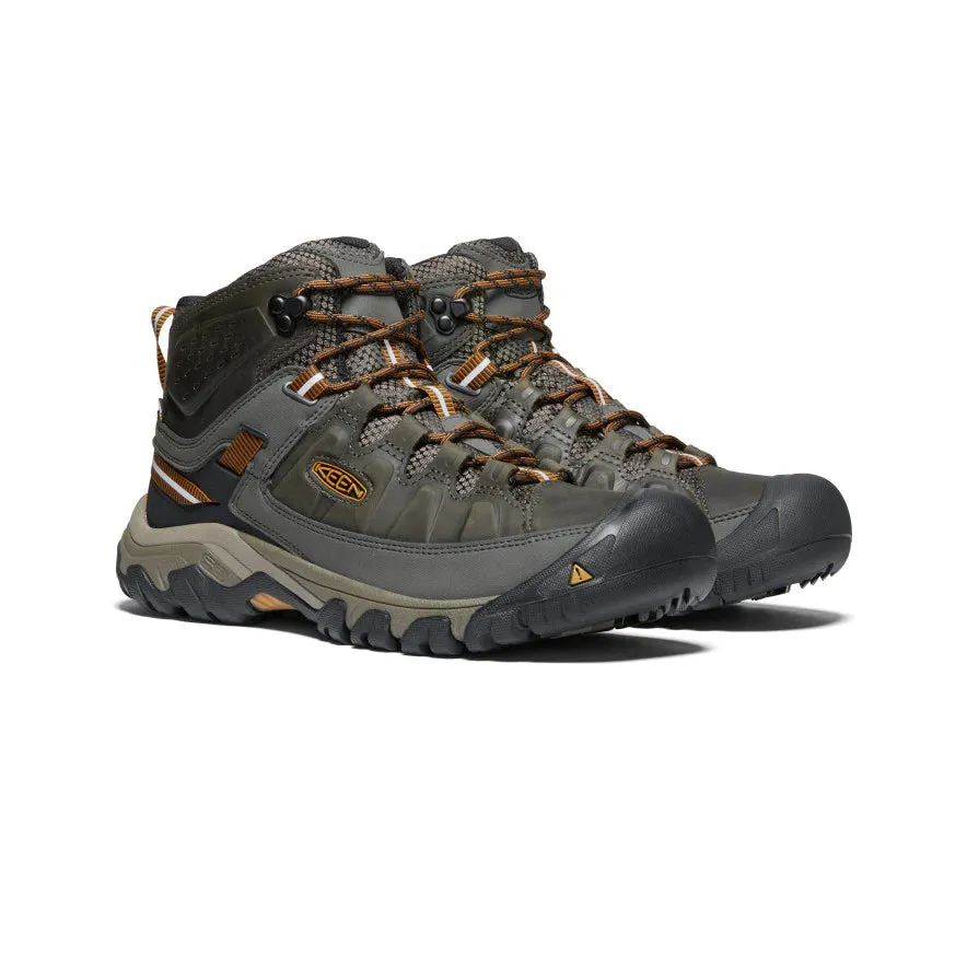 men's Targhee 3 waterproof mid hiking boots - black olive/golden brown