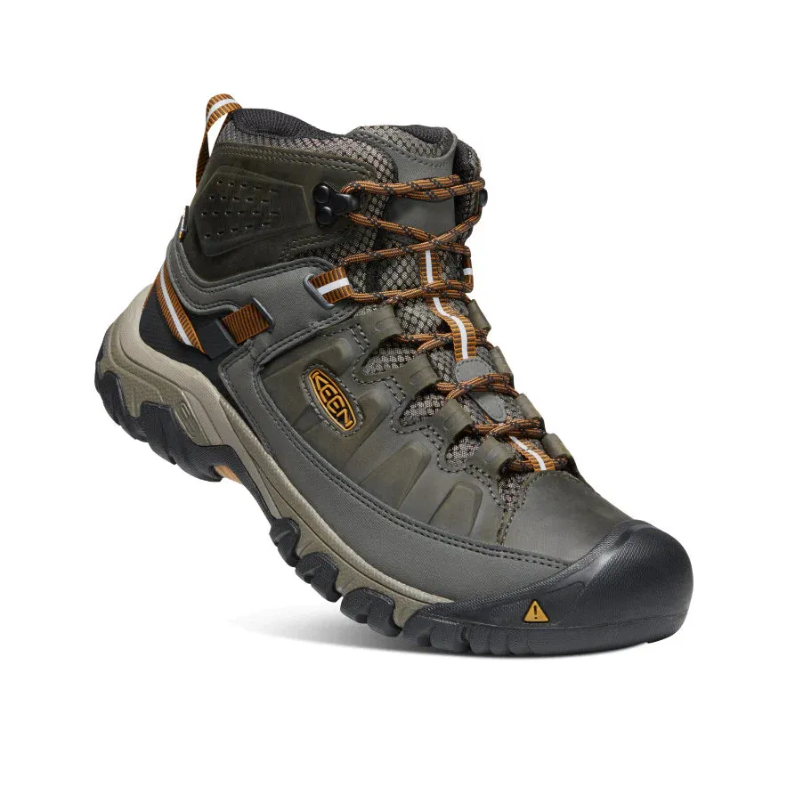 men's Targhee 3 waterproof mid hiking boots - black olive/golden brown