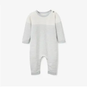 Mini Blue Stripe Knit Coverall