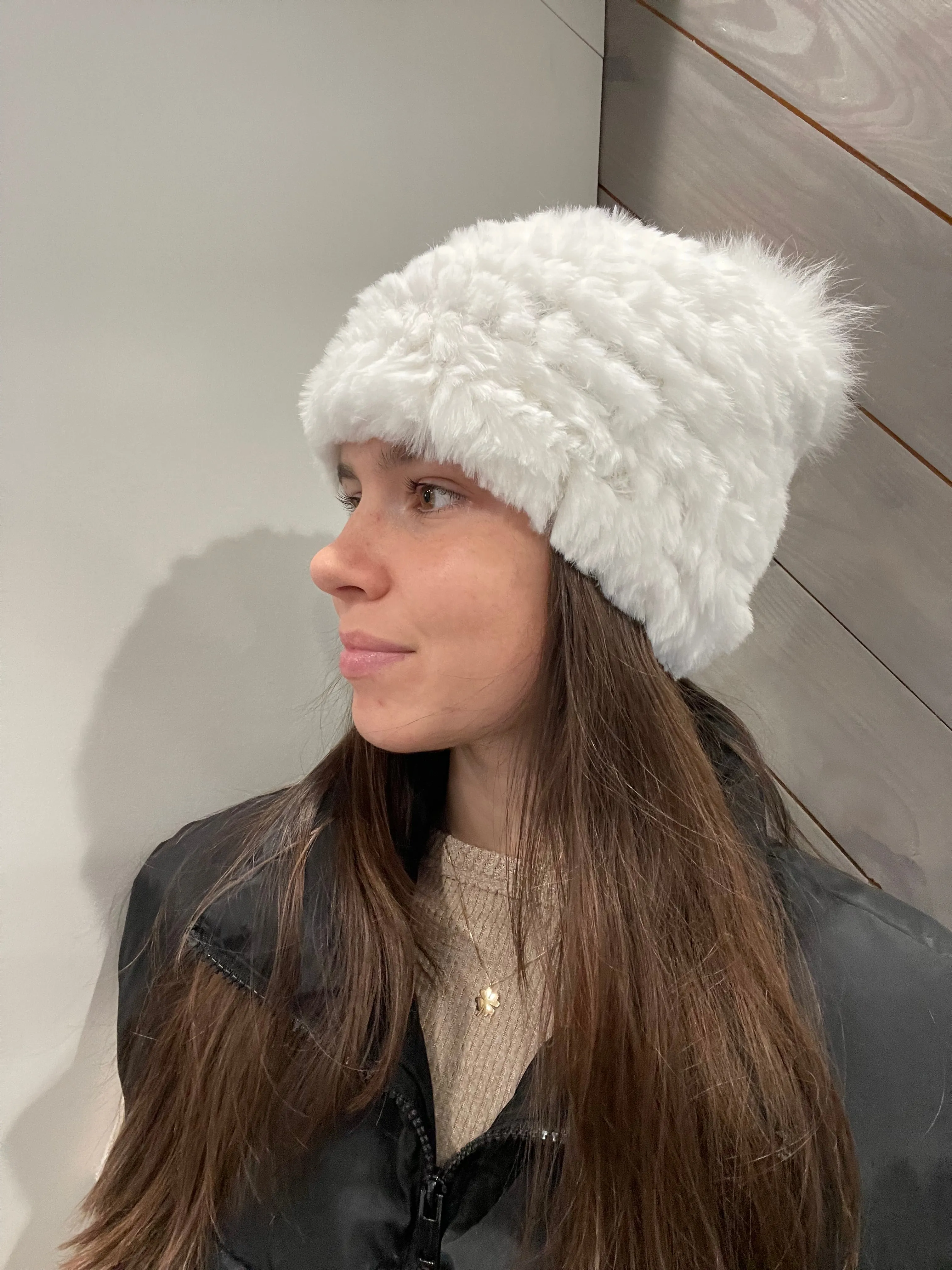 Mitchie's Fur Hat - White