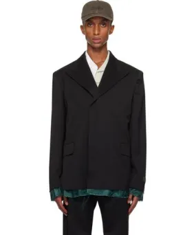 MM6 Maison Margiela Black Virgin Wool Blazer