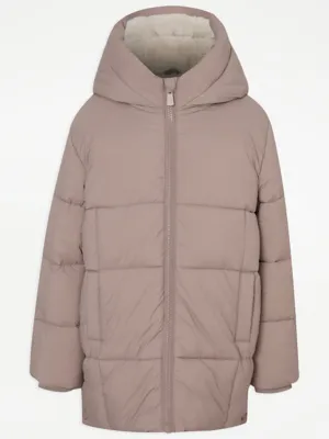 Mocha Short Padded Coat | Kids | George at ASDA