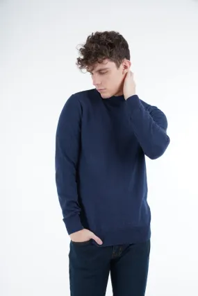 Navy Turtleneck Sweater