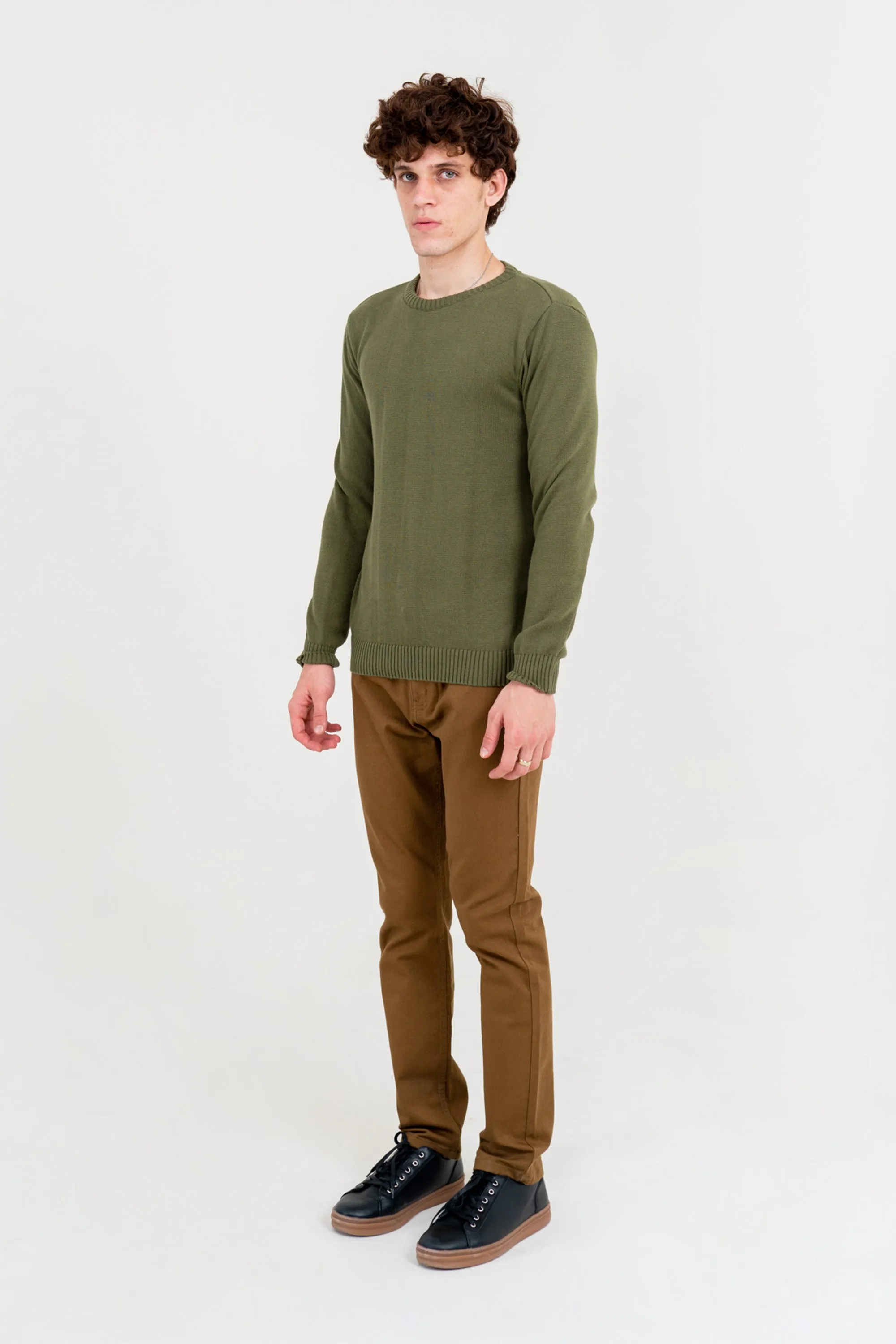 Olive Knit Sweater