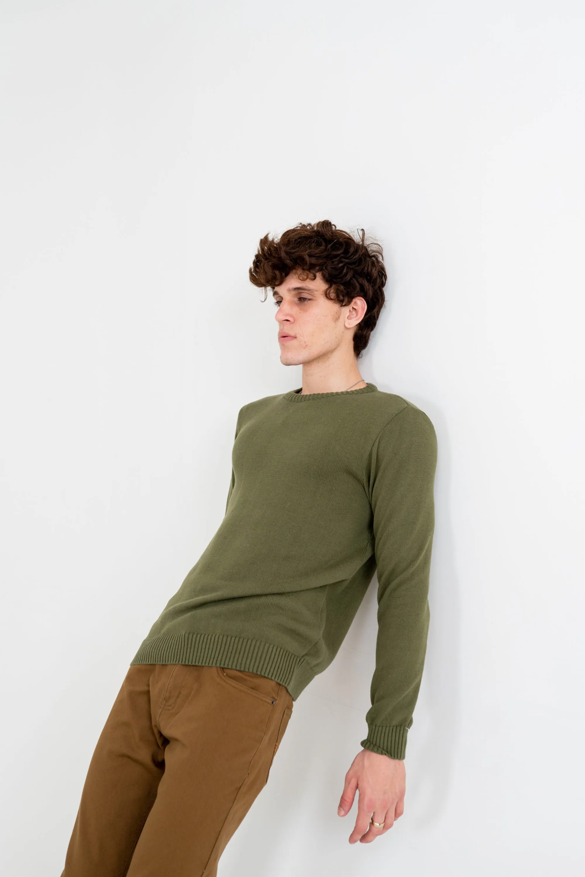 Olive Knit Sweater