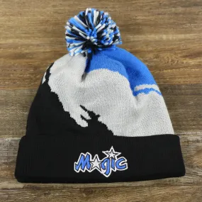 Orlando Magic winter beanie with pom pom - black, gray, and blue