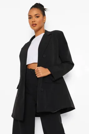 Oversized Long Line Dad Blazer