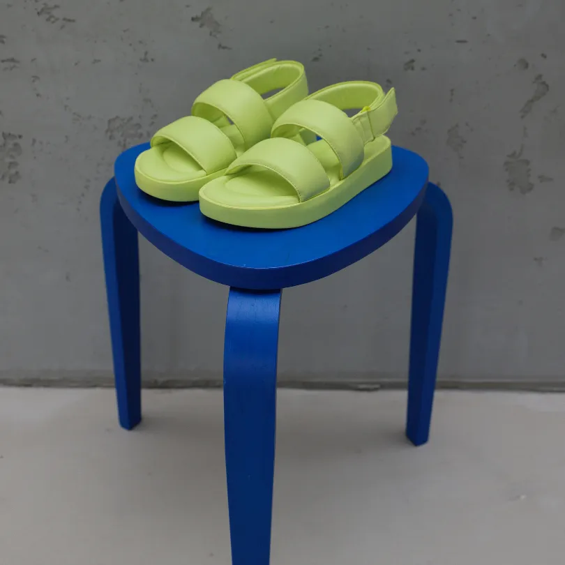 Padded Lime Velcro