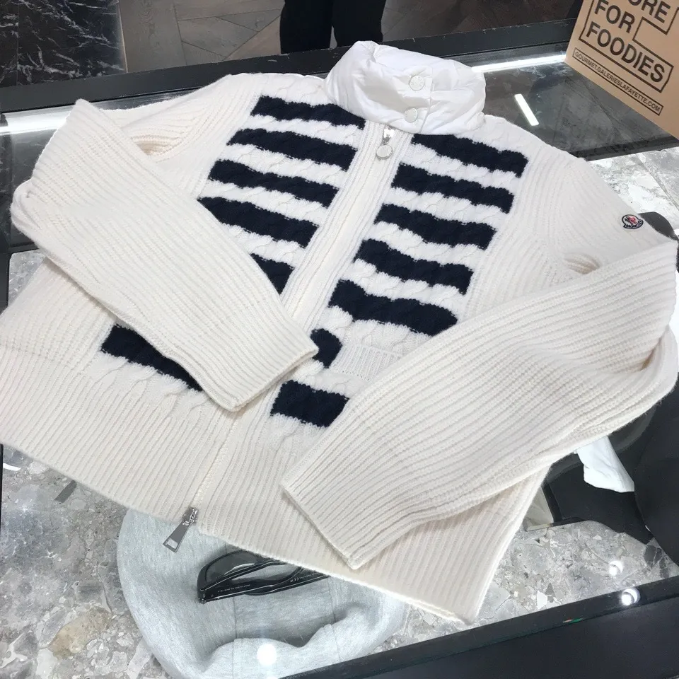 Padded Wool Cardigan by MONCLER