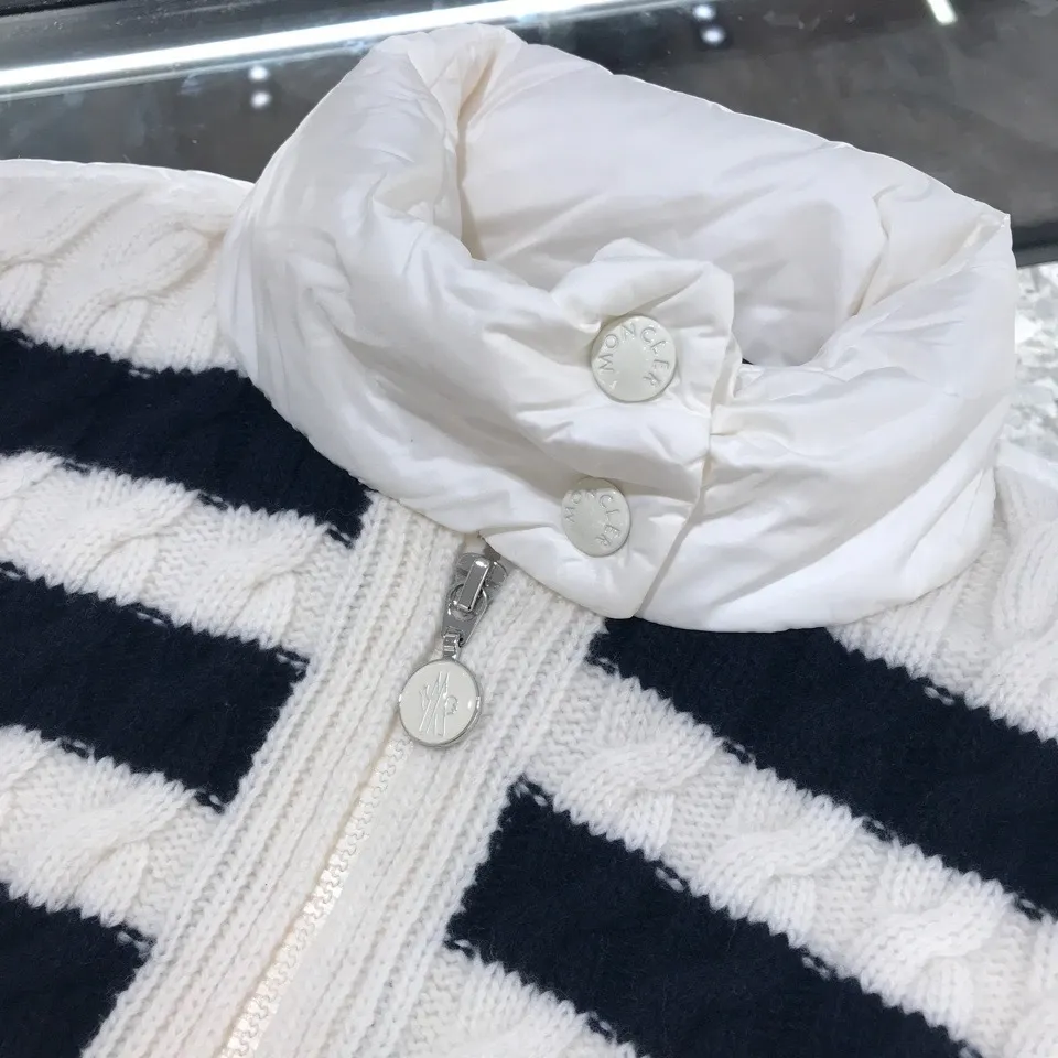 Padded Wool Cardigan by MONCLER