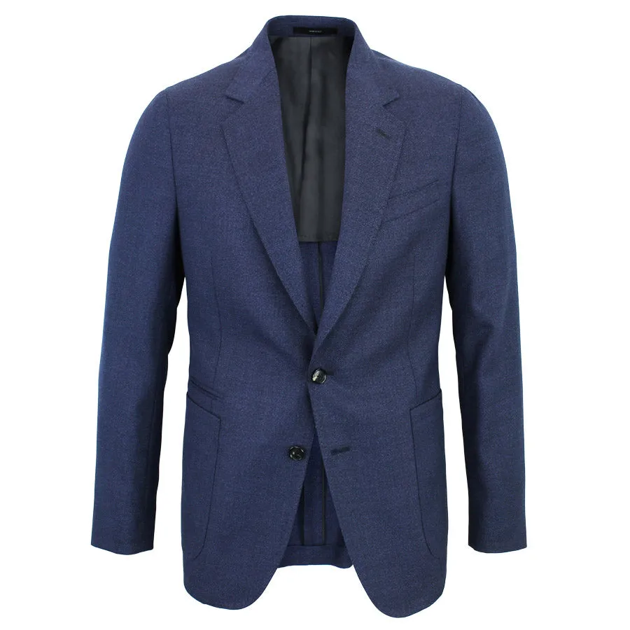 Paul Smith Blue Textured Wool Blazer - Soho Fit