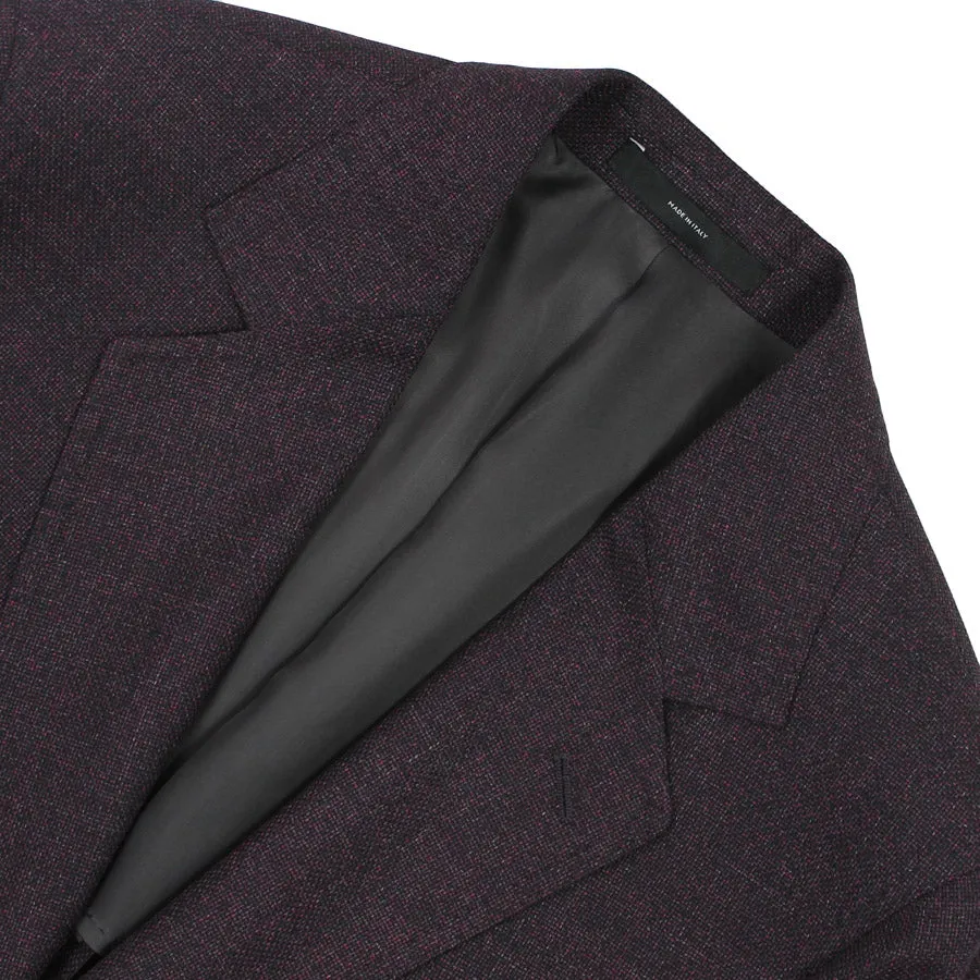 Paul Smith Burgundy Textured Wool Blazer - Soho Fit | Buy now