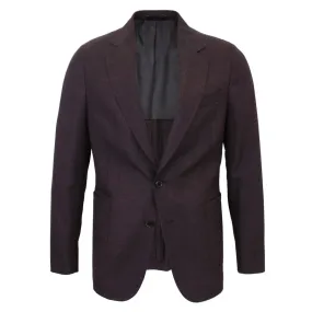 Paul Smith Burgundy Textured Wool Blazer - Soho Fit | Buy now