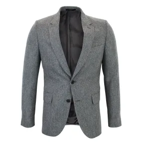 Paul Smith Soho Tailored Fit Grey Tweed Blazer - Best Price | Buy Now