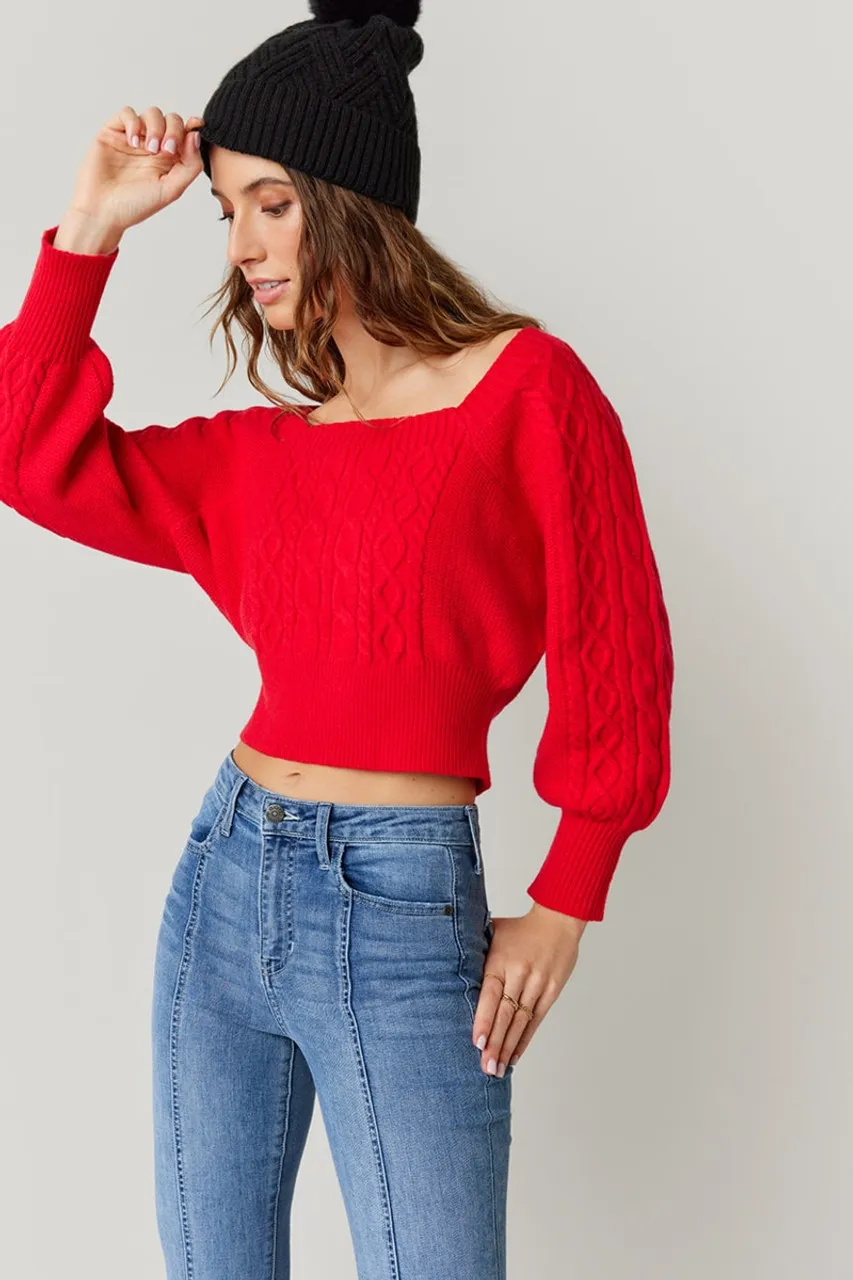 Penelope Cable Knit Sweater