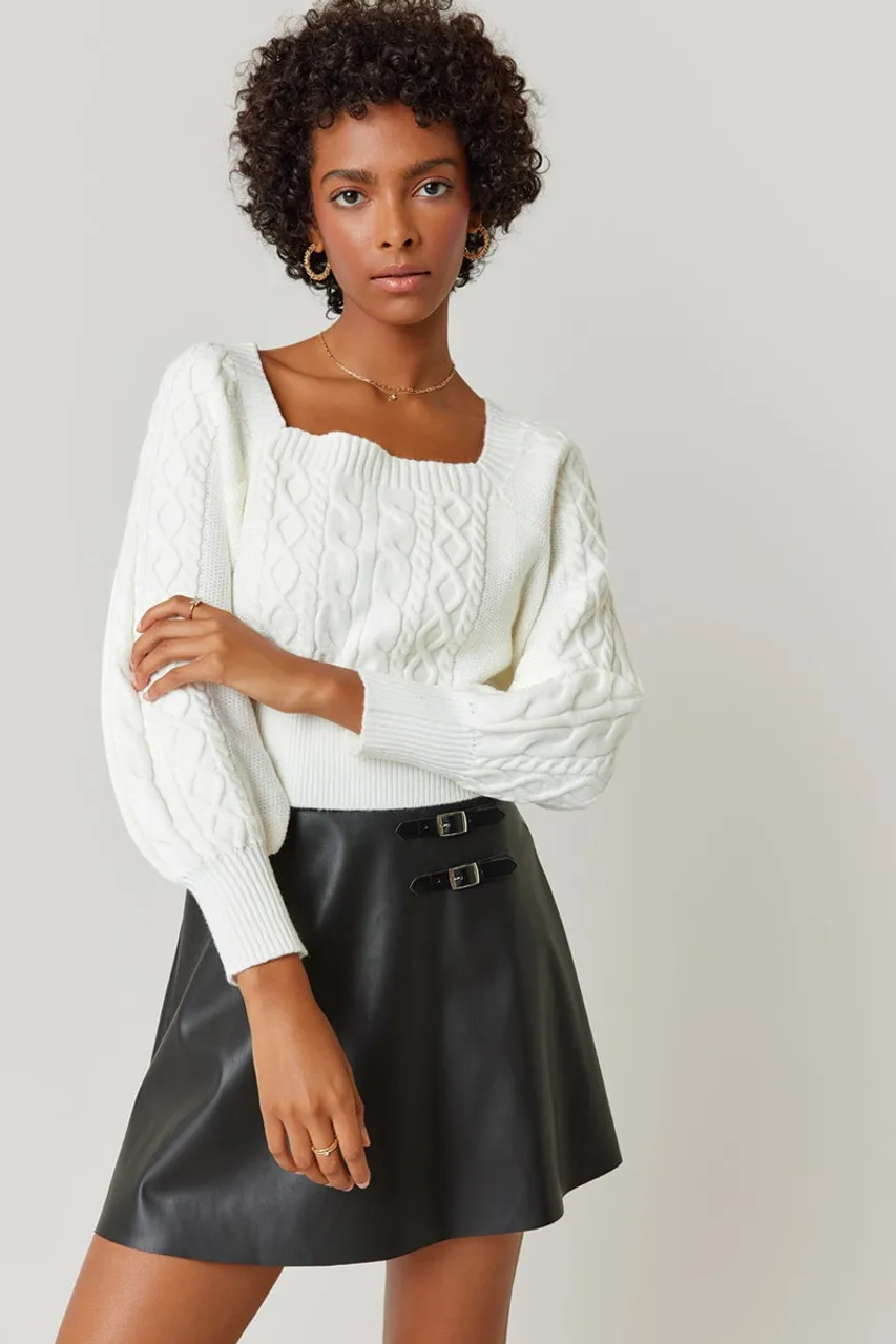 Penelope Cable Knit Sweater