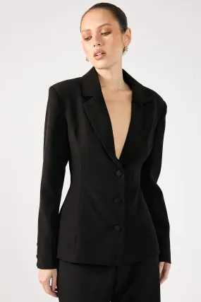 Perfect Stranger Moni Fitted Blazer Black