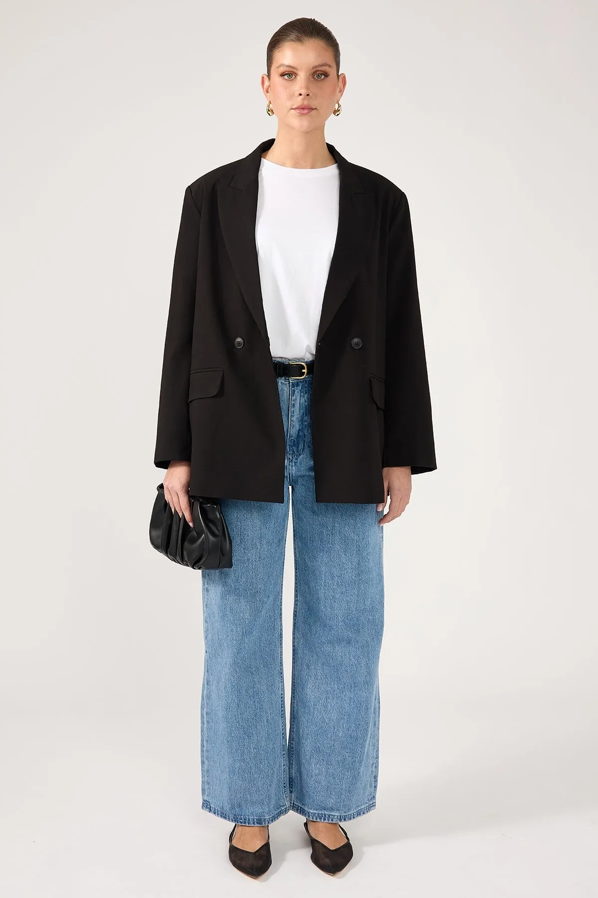 Perfect Stranger Tomo Oversized Blazer Black